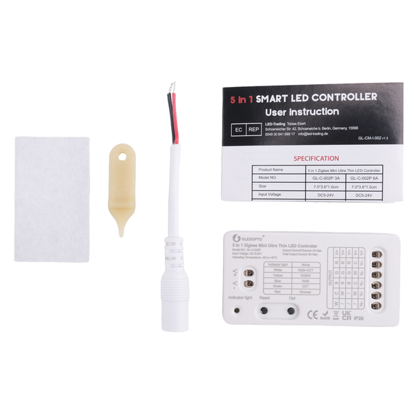 Gledopto Zigbee 3 0 Dc5-24V Mini 5 In 1 Controller For Tv Backlight