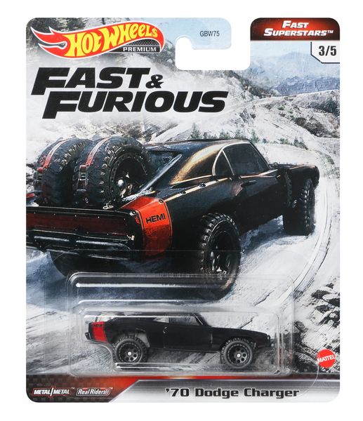 Hot Wheels Fast &amp; Furious Premium Single - 70 Dodge Charger