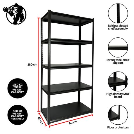 Gorilla Office Shelving  Posts With Hidden Keyhole Design