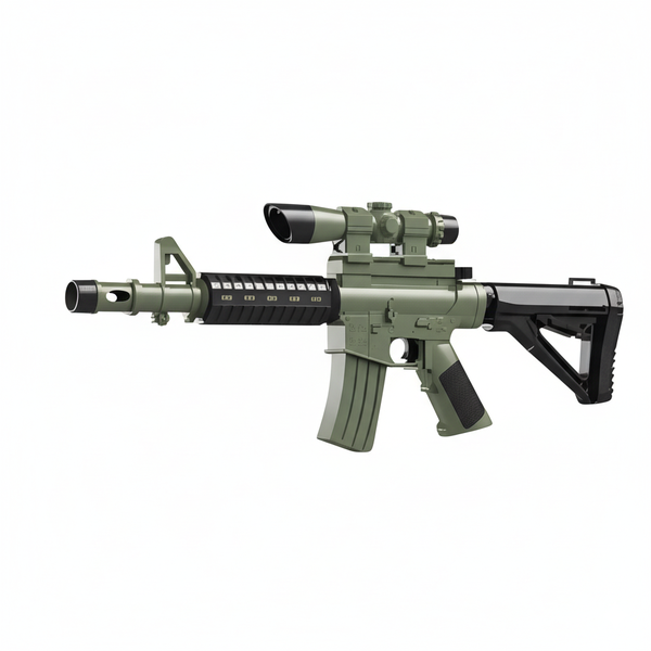 Toy Dart Gun with Scope, Darts, Balls and Dart Holder - Kids Outdoor Fun!