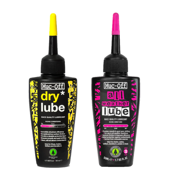 Muc-Off 50ml Dry and All-Weather Lube Bundle