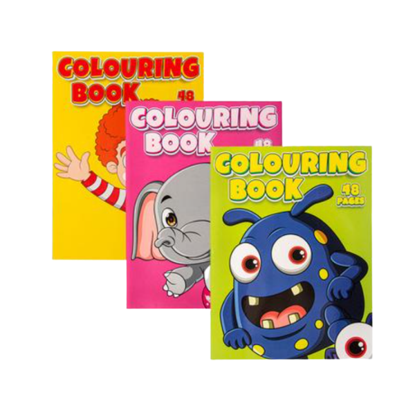 48 Page Colouring Book- Pack Of 3