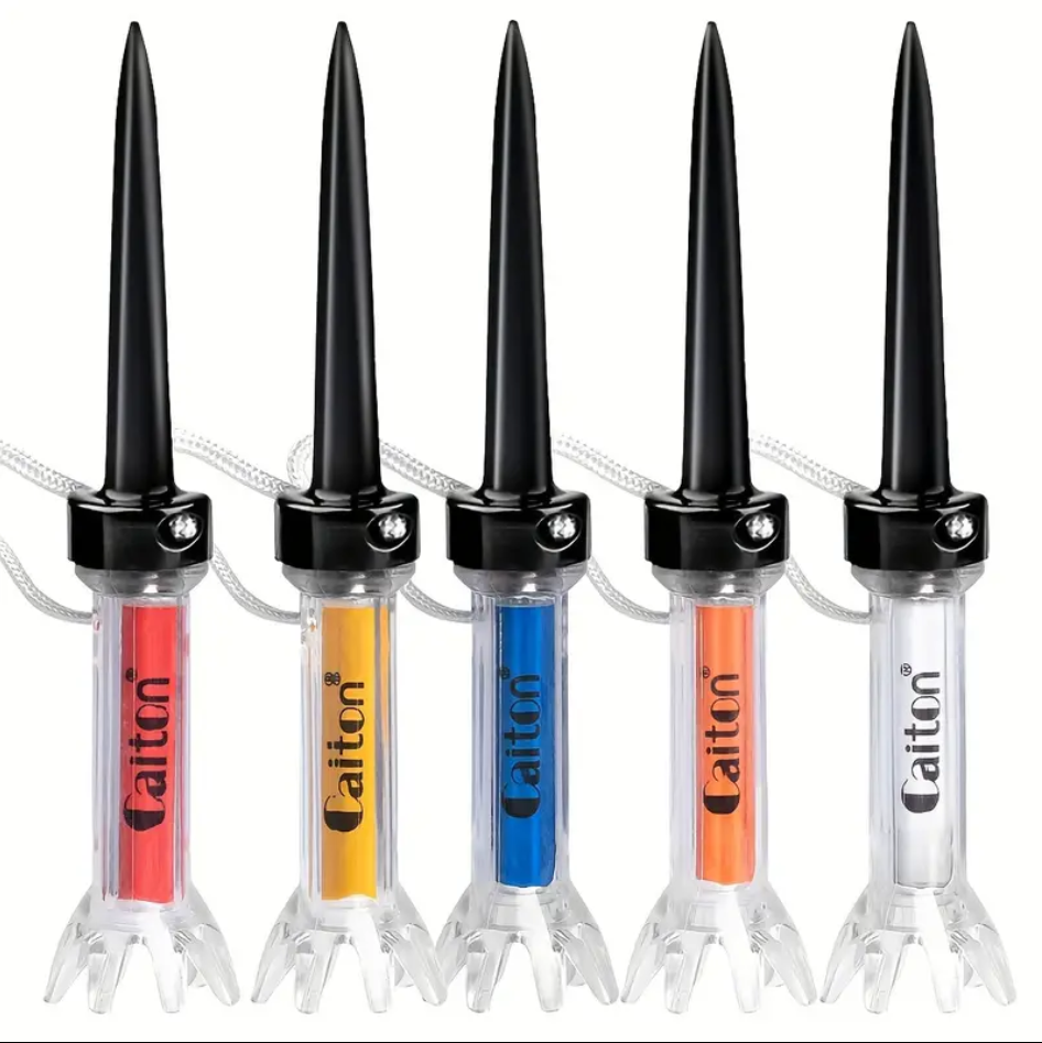 Caiton - Magnetic Golf Tees - 5 Piece - 85 mm - Length Durable Plastic