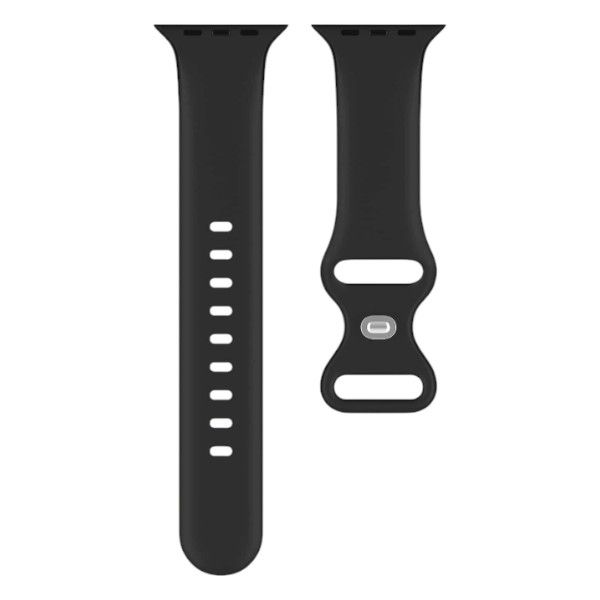 Silicone Water-Resistant Watch Strap - Black