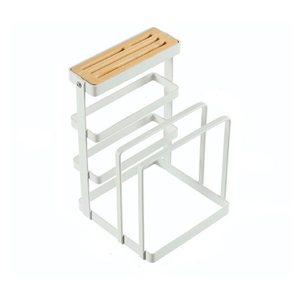 Knife Block Kitchen Organizer Pan Pot Cover Lid Rack