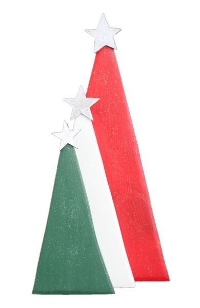 Christmas Tree Set - Red, White &amp; Green