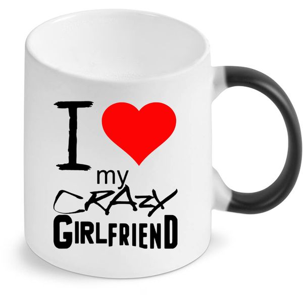 Crazy Girlfriend Birthday Christmas Anniversary Valentine's Gift Magic Mug
