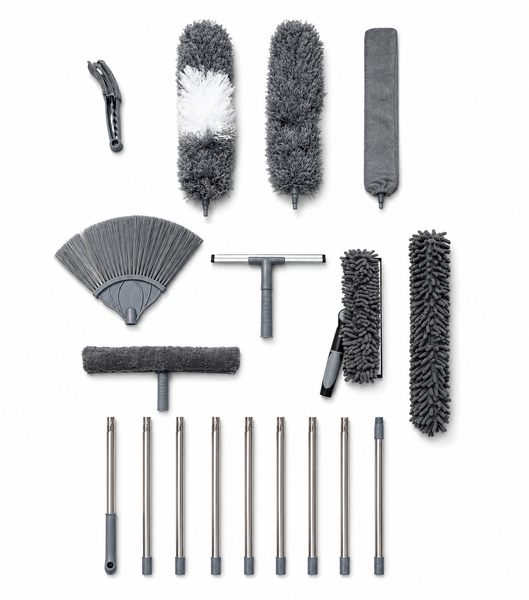 18-in-1 Extendable Microfiber Cleaning Tool Kit - Multi-Purpose Duster Set