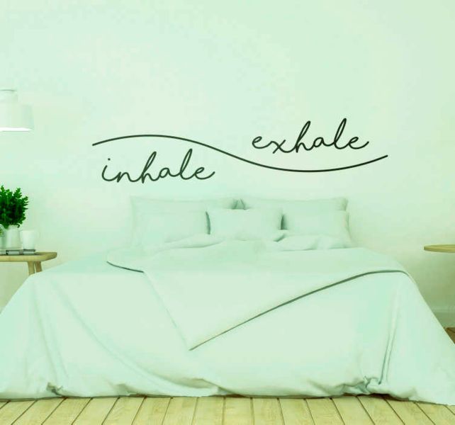 Imaging Architects Inhale Exhale (Headboard Effect) Wall Decal