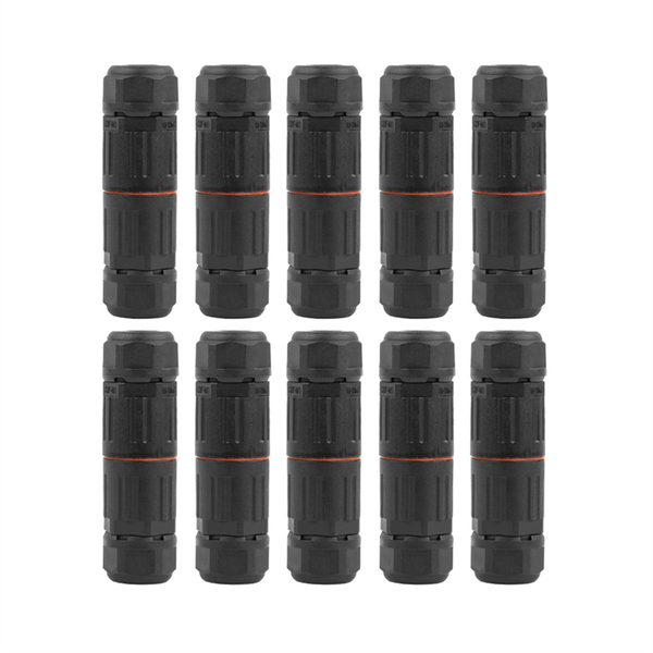 10 Pcs Ip68 Electrical Waterproof Connector Wire Compatible with Universal