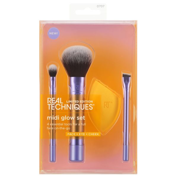 Real Techniques Midi Glow Kit, 4 Piece Set