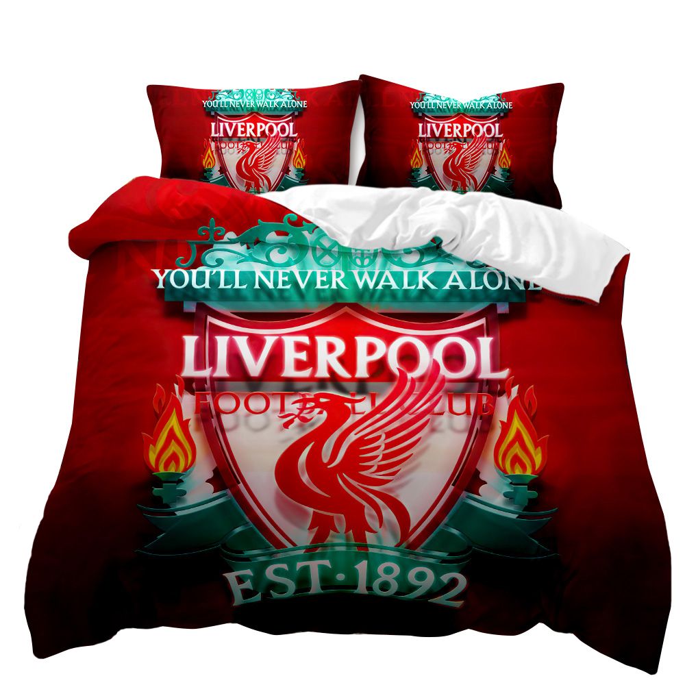 Liverpool 3D Printed Double Bed Duvet Cover Set