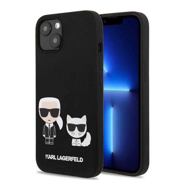 Karl Lagerfeld Karl &amp; Choupette Silicone Case for iPhone 13