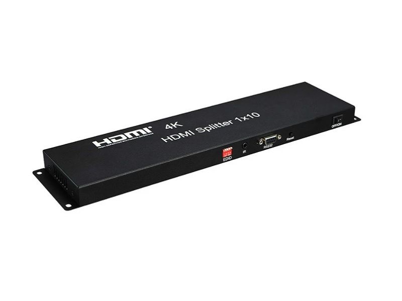 ZATECH 10 Port HDMI Splitter 4K @ 60 Hz With Adapter