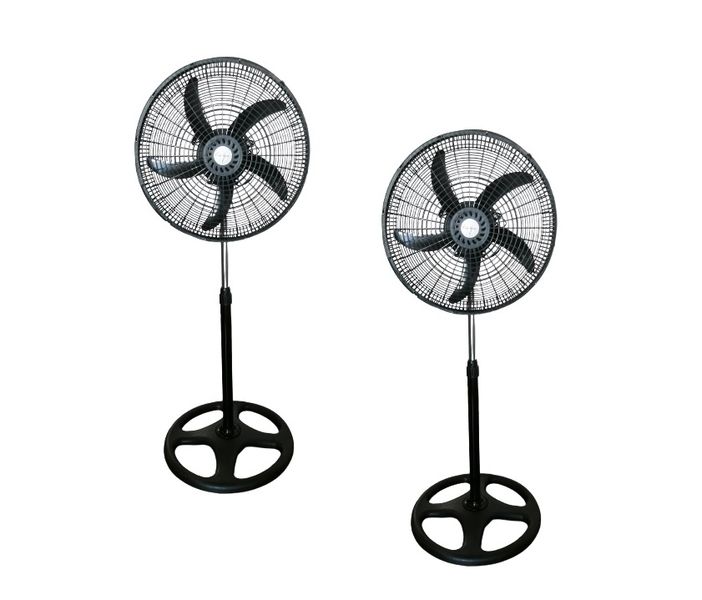 18" Pedestal Fan Adjustable Standing Fan for Home &amp; Office - Set of 2