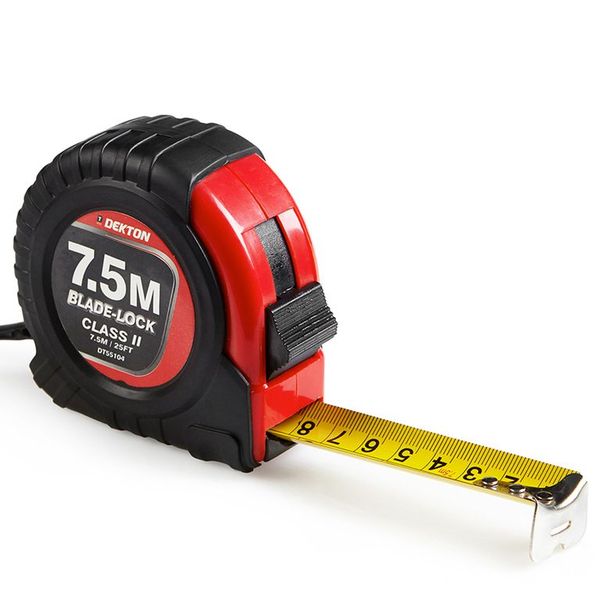 Dekton7.5m X 25mm hard case tape measure
