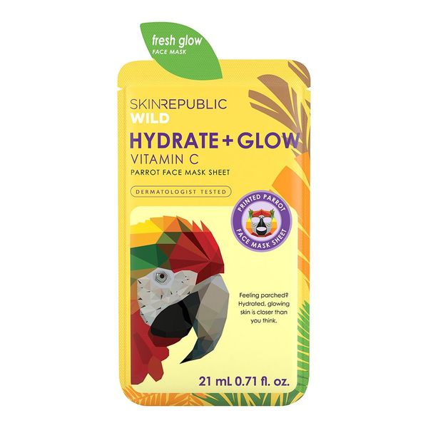 Skin Republic Hydrate &amp; Glow Parrot Face Mask