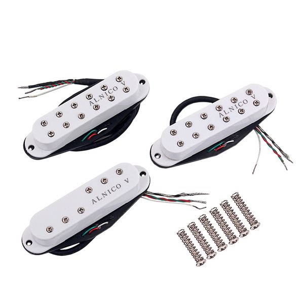 Homeland 3 Pieces Guitar Pickups For Guitar Musical Instrument (White)