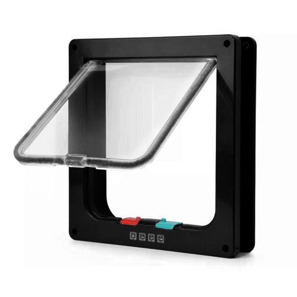 Pet Cat Flap 4 Way Locking door -for timber, brick, concrete and glass