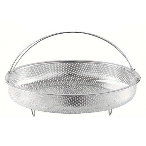 Stainless Steel Draining Basket - Silver