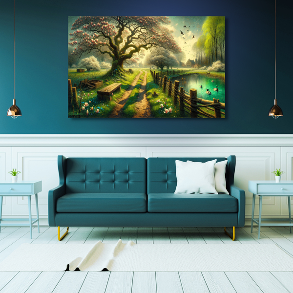 Canvas Wall Art Decor - Spring In The Country Artwork