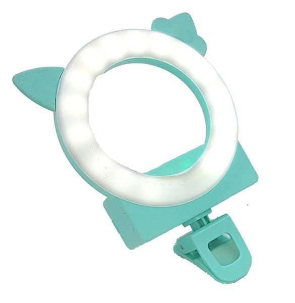 Cute CellPhone Ring Selfie Light - Clip Mount - Pink