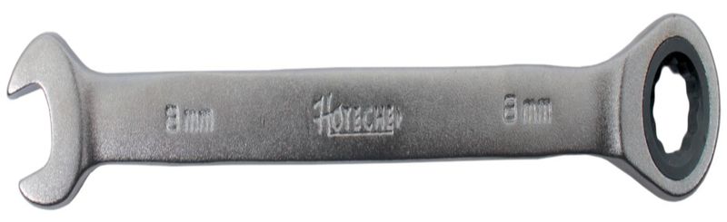 Hoteche 8mm Combination Ratchet Spanner