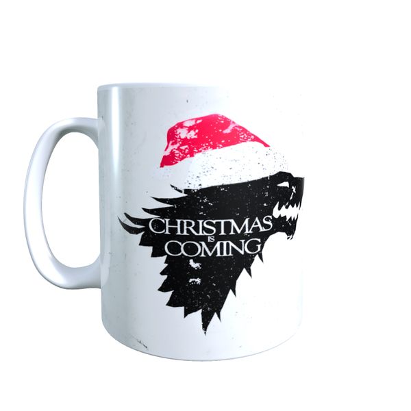 Christmas is Coming (White) - Game of Thrones Christmas Coffee Mug
