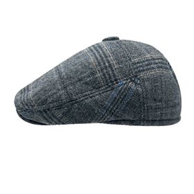 Classic Newsboy Cap With Vintage Check Pattern for Man and Women