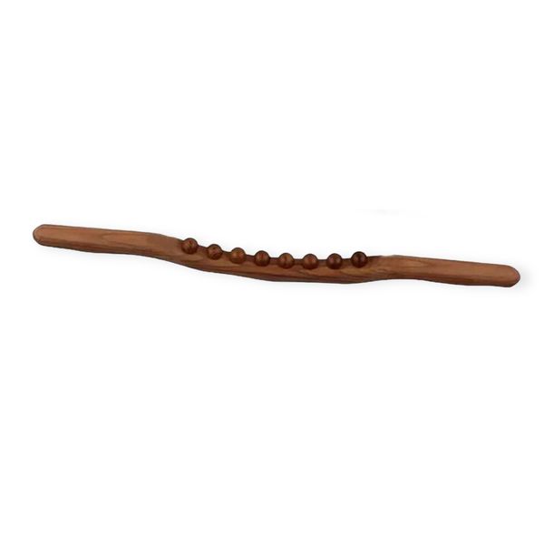 8 Bead Wooden Tendon Rolling Stick-Deep Tissue Relief and Muscle Recovery