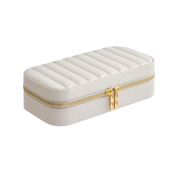Jewelry Box for Women,Jewelry Organizer with Mirror,Jewelry Storage - White