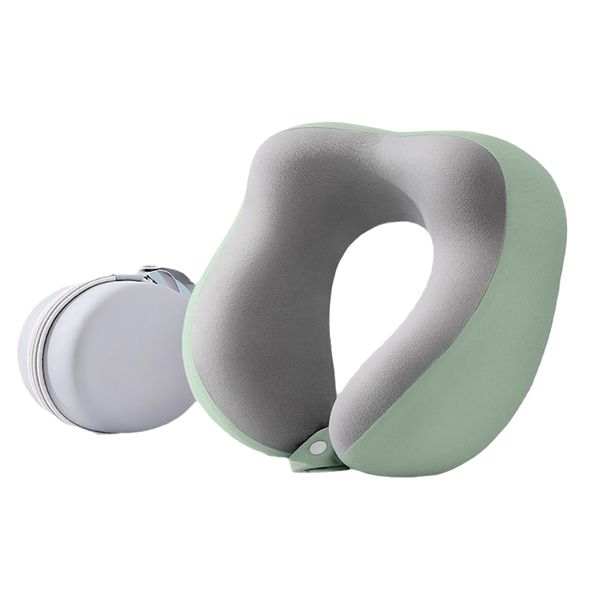 Slow Rebound Memory U-Shaped Headrest And Neck Pillow For Traveling