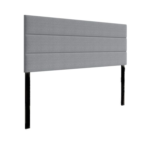 HFA - Nigel Headboard - Light Grey - Stain Resistant Coated Fabric