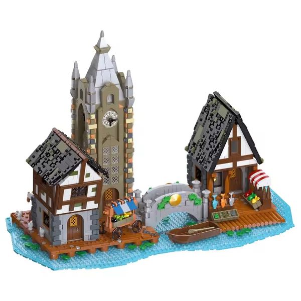Medieval Market Building Blocks - 3335 Pieces