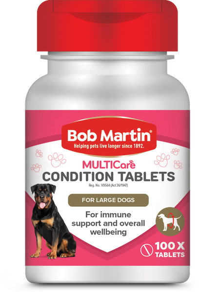 BOB MARTIN Multicare Conditioning Tablets for Large Dogs over 14kgs - 100's