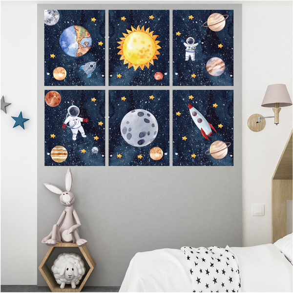 Exploring Space - 40cm x 50cm -6 Set