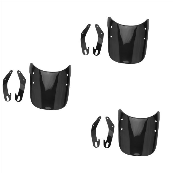 Adjustable Universal Motorcycle Headlight Windshield Wind Deflector 3Pieces