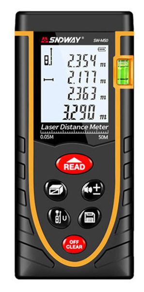 SNDWAY SW-50 Rangefinder Laser Distance Measure meter 50m