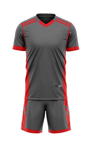 741 Soccer Kit Combo Charcoal/Red (Youth image