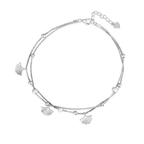 Apricot Leaves Ankle Chain,23+3cm