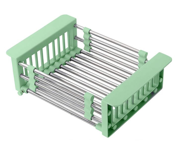 Extendable Stainless Steel Dish Vegetable Sink Adjustable Drying Rack