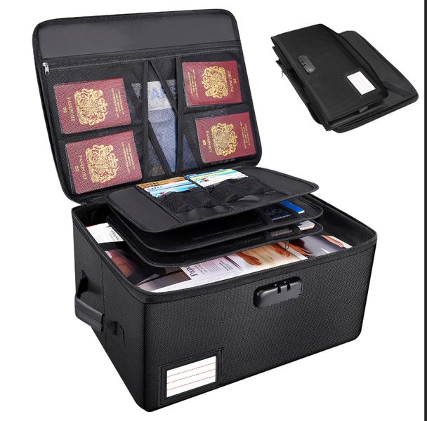 Fireproof Organized Storage Bags For Important Documents