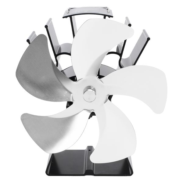 Five Blade Silver Trapezoid Fan Warm Circulation image