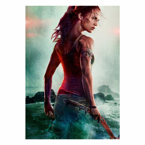 Tomb Raider Action Abstract - A Poster