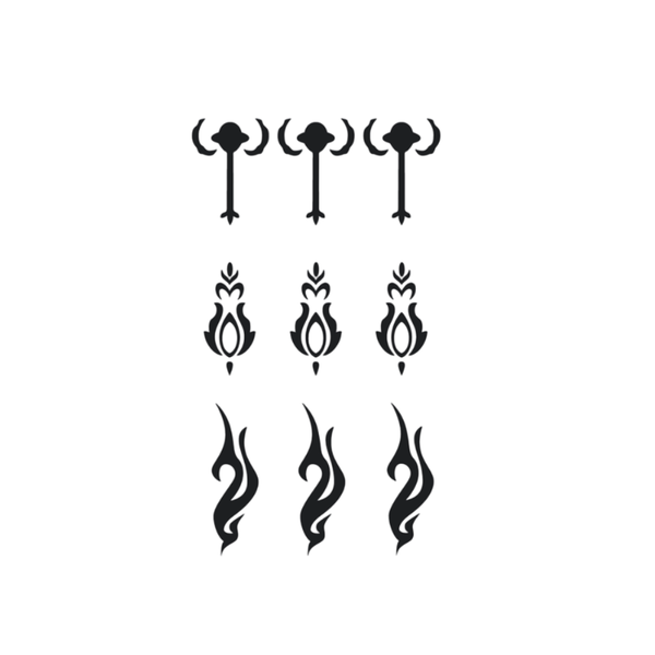 th-INK Semi-Permanent Tattoo kit - Fiery Trails - 70x120mm