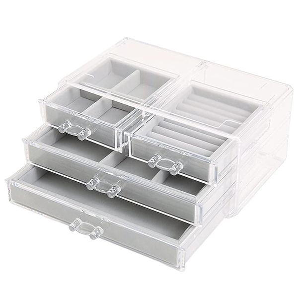 Acrylic Cosmetic Organizer Makeup with 3 Drawer