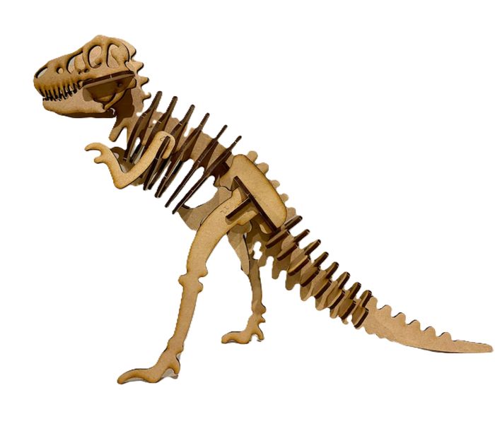 T-Rex 3D Puzzle Wooden 3D Model Animal Dinosaur Everything Laser kit