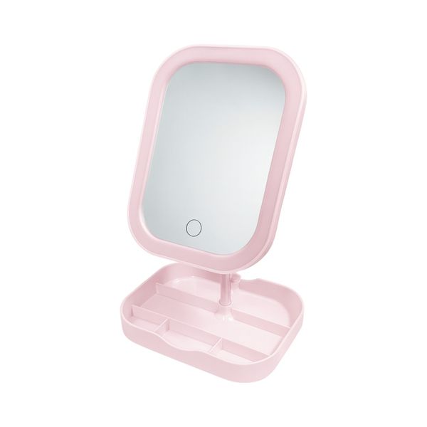 360 Rotatable LED Makeup Mirror with Three-Color Lighting