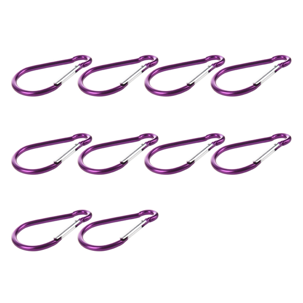 Large D Shaped Aluminum Carabiner Bi-Colored Clip Hook For Hiking