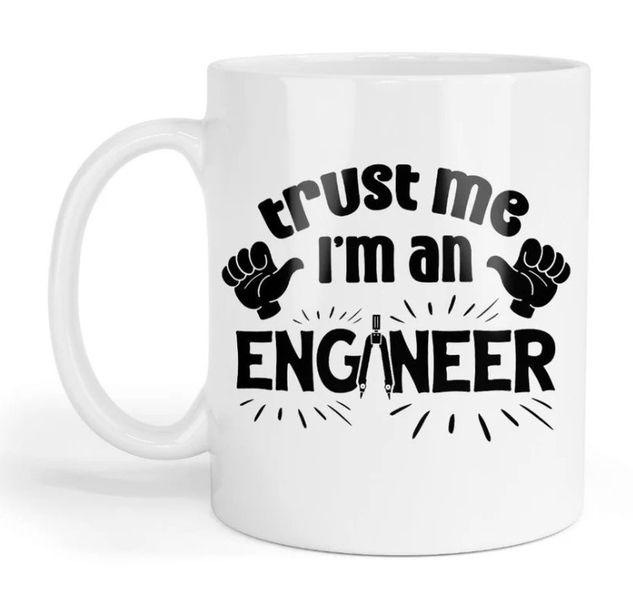 Trust Me I'm an Engineer Christmas Birthday Gift Mug